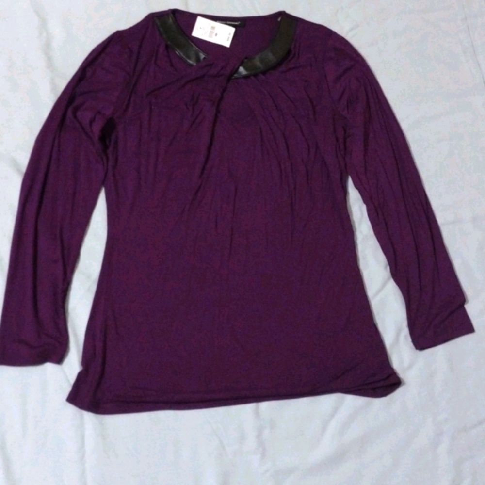 Purple long sleeve shirt